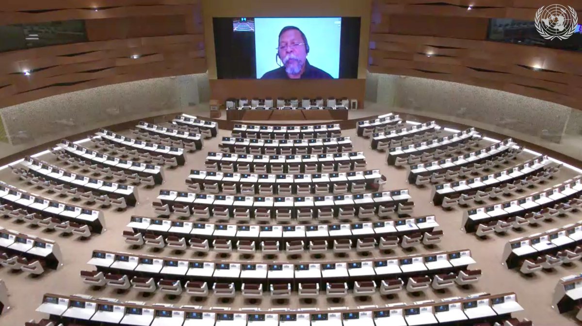 Empty seats in the HRC sum up a bizarre year and make me long for Geneva (something I never thought I'd say). Who's up for virtual fondue? #bizhumanrights #9thForumBHR