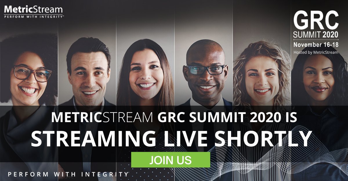 MetricStream's tweet photo. Starting in less than an hour! The MetricStream #GRCSummit 2020 will feature the top minds in the industry! Stay tuned as we get you live updates from the world of #ITGRC #risk #compliance #cybersecurity and #audit! https://t.co/u2OpqxM3me https://t.co/megDskR0j9