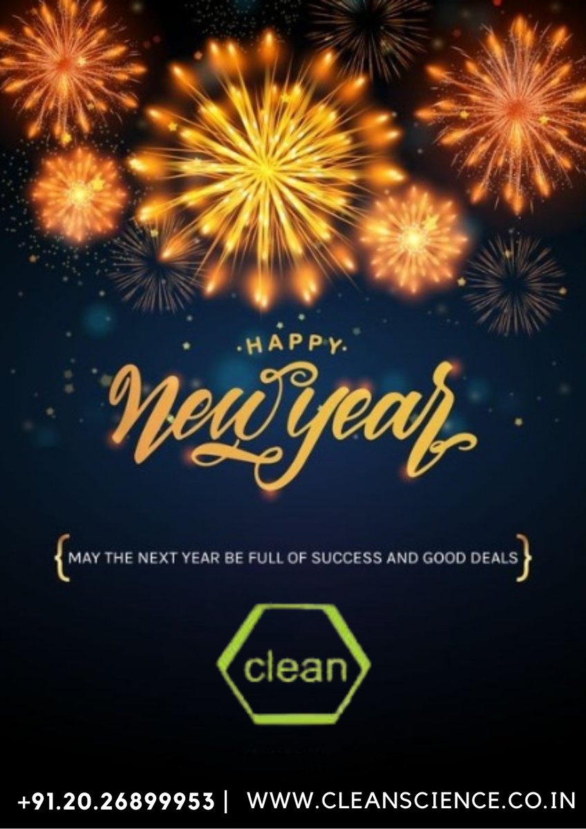 Clean Science and Technology Private Limited Wishes Every Very Happy and Vibrant New Year.

Visit : cleanscience.co.in

#Happynewyear #Diwali #Festival #Lights #Happnines #Chemical #Supplier #India #Family #Sweets