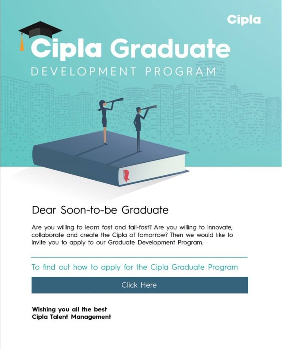 Wits_GRP's tweet image. Dear Students

Please kindly follow the link for this graduate job opportunity from @CiplaRSA:

cipla.co.za/careers/cipla-…

#witsgrp #JobsForGraduates #OpportunityForStudents