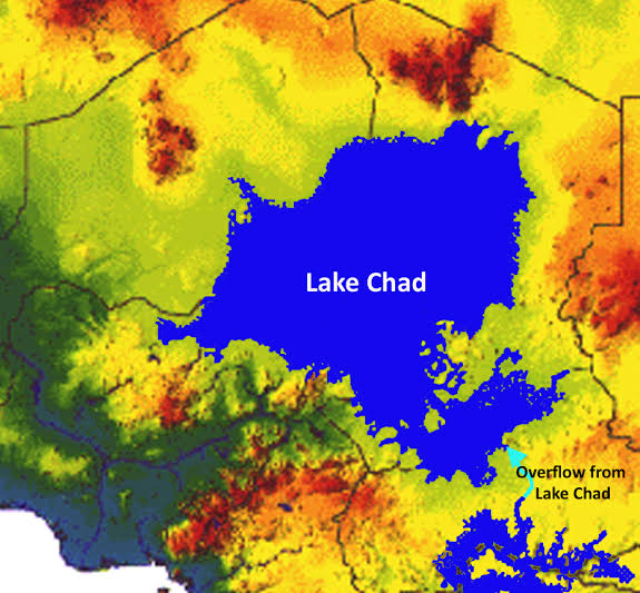Niger, Sudan and Tunisia.Scientists also discover that the Sahara Desert contained the world's largest lake named Mega Chad until it evaporated in just a few hundred years to what we have has lake Chad.