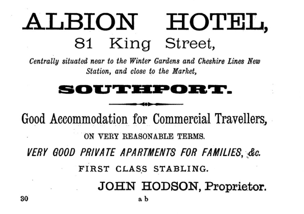 Secret Sand Land (@hiddensouthport) on Twitter photo Advert for The Albion 1883 (Cheshire lines) and double take postcard created by Matt Dodd as part of <a href="/AtkinsonThe/">The Atkinson, Southport</a> Double Take series. Advert for The Albion 1883 (Cheshire lines) and double take postcard created by Matt Dodd as part of <a href="/AtkinsonThe/">The Atkinson, Southport</a> Double Take series.