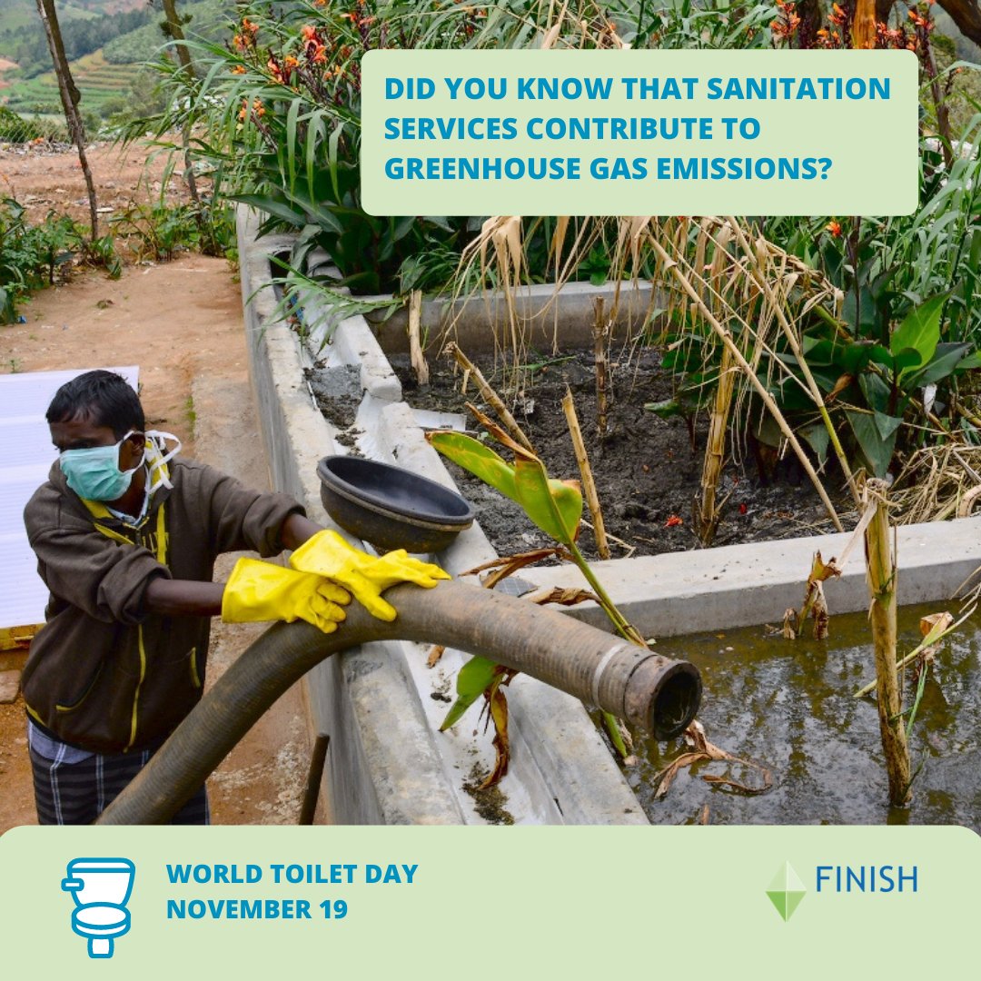 FINISHMondial's tweet photo. FINISH Mondial’s #faecalsludge management technologies and #renewable sources of energy offer potential for reducing emissions.  

#climatechange #cocompost #wastetovalue #circularsanitationeconomy #sustainablesanitation #SDG6 #SDG13 #WorldToiletDay https://t.co/jbthlvoclb