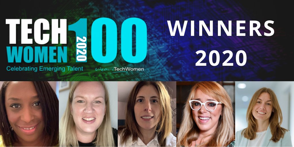 Congratulations to more of our amazing #TechWomen100 winners 2020... Well done Temi Nelson @PwC_UK, Becky Hartley @beckyhartley @PwC, Claire Venners @TelefonicaUK, Kelly Gardner @Kellyg_54 @CodeBaseSTL, Danielle Stewart @nationalgriduk! 🏅 wearetechwomen.com/techwomen100-a…