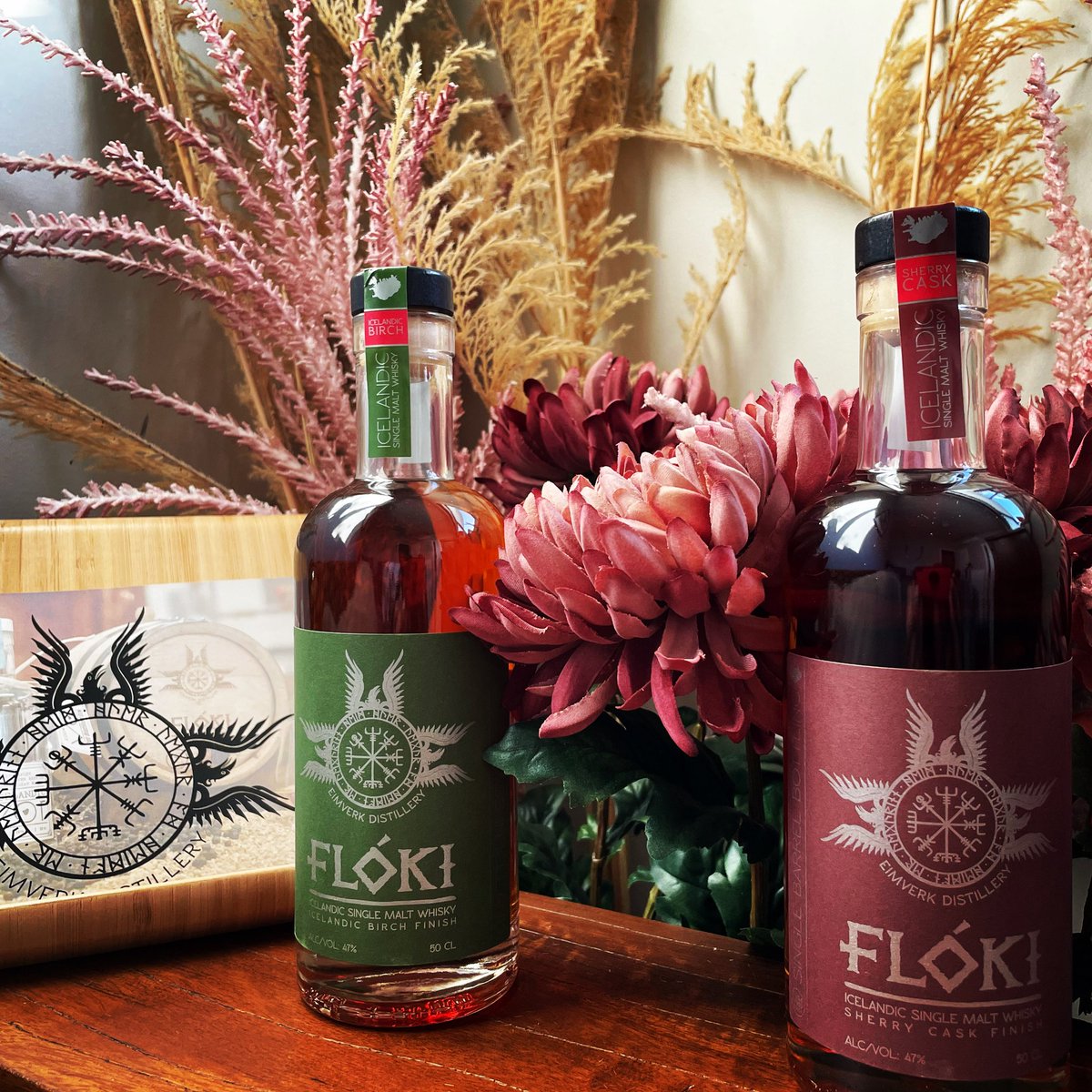 Floki whisky, these two editions are finished in #birchwood and #sherry casks. Explore your #whisky journey. #whiskey #drink #floki #iceland <a href="/eimverk/">Eimverk Distillery</a>