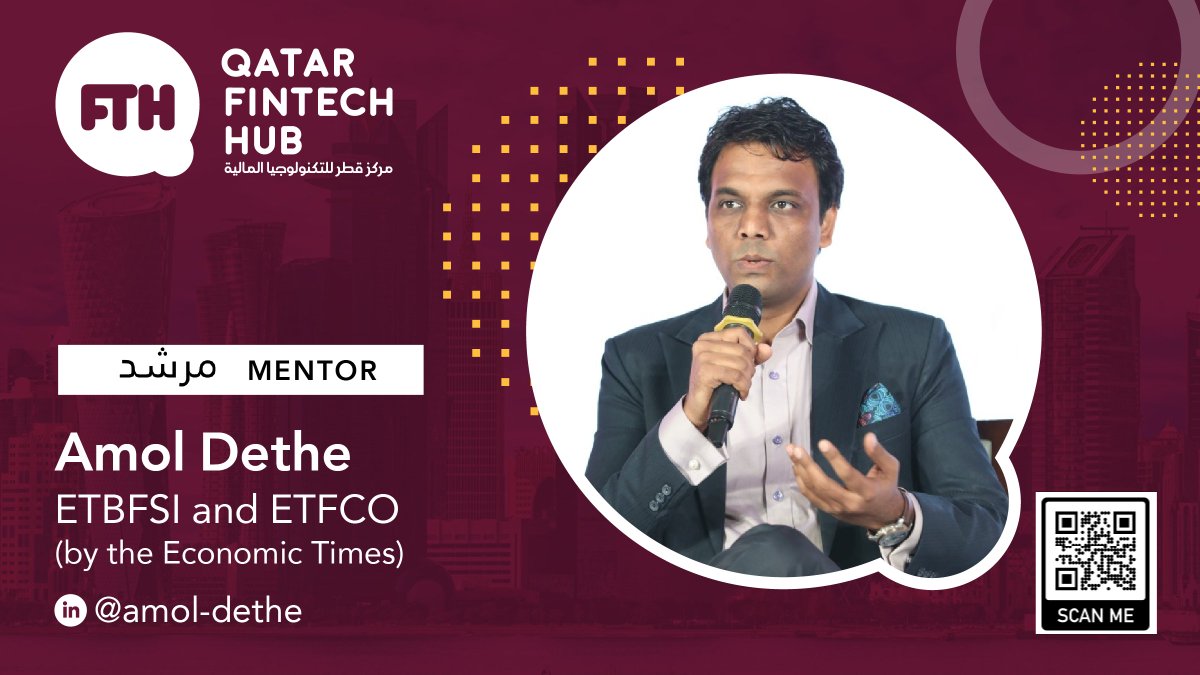 fintechqa's tweet photo. It is our pleasure to welcome Amol Dethe @amoldethe, Editor at ETBFSI and ETCFO -by The Economic Times, as mentor for our QFTH Programs.
#fintechqa #fintech #qatarfintech #fintechincubator #fintechaccelerator #Qatar https://t.co/3YNA5wq32K