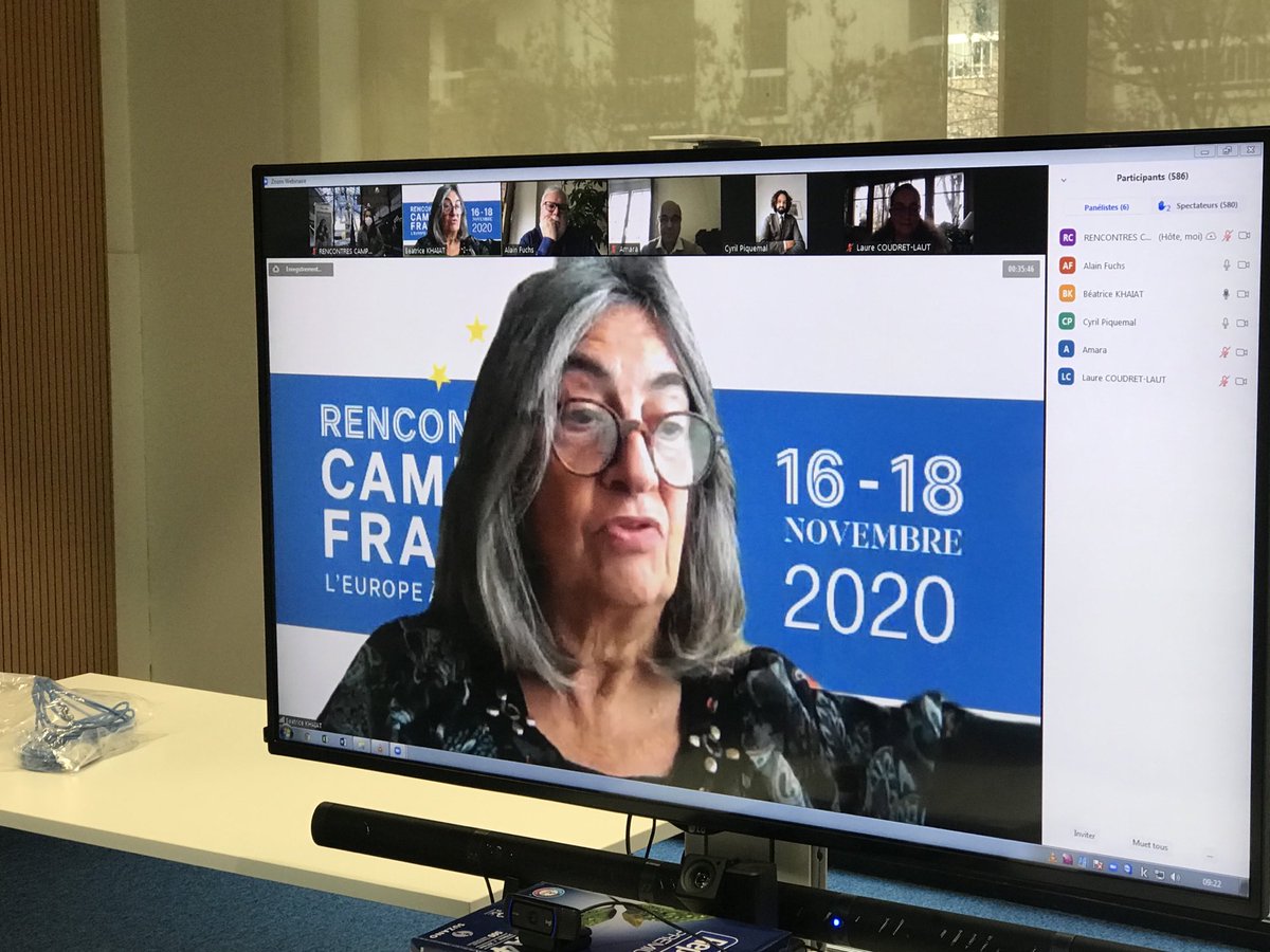 fbonaventure1's tweet photo. Les #RencontresCF, d’indispensables « retrouvailles » malgré la pandémie selon ⁦⁦@BeatriceKhaiat⁩. Regardez nos nouvelles études ⁦@CampusFrance⁩ sur la mobilité en Europe ! ⤵️ https://t.co/6bLCh91PHR