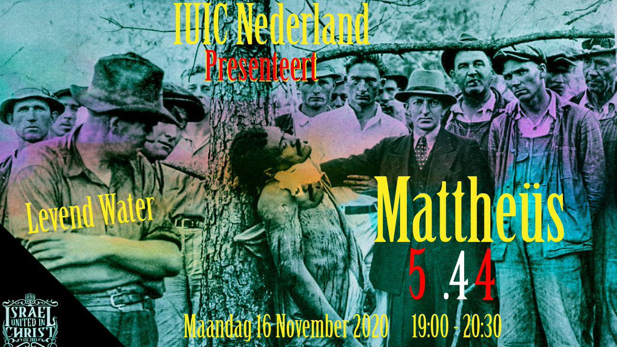 RedanStarra's tweet photo. 📻🚨🚨🚨🚨🚨🚨🚨🚨🚨🚨📻 SHALOM 👑ISRAEL 👑, MHICBY Allemaal.

 IUIC NEDERLAND PRESENTEERT !!! LEVENDWATER 
ONDERWERP: Mattheüs 5:44🔥🕎 🐑
INSCHAKELEN:
Facebook Live: IUIC Nederland
Datum: 16 November 2020
Tijd: 19:00 - 20:30 uur Europese tijd  🔊REAGEER, LIKE ,DEEL! 🗣📢👥  🔥 https://t.co/bef8DU8ZxK