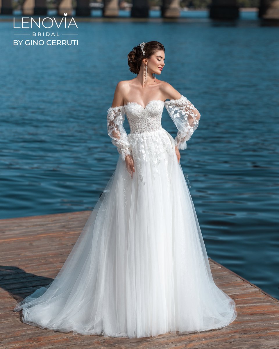 A fairytale gown with delicate lace detailing 🤍

ginocerruti.com/item/2246L 

#ginocerruti #lenoviabridal #weddingdress
