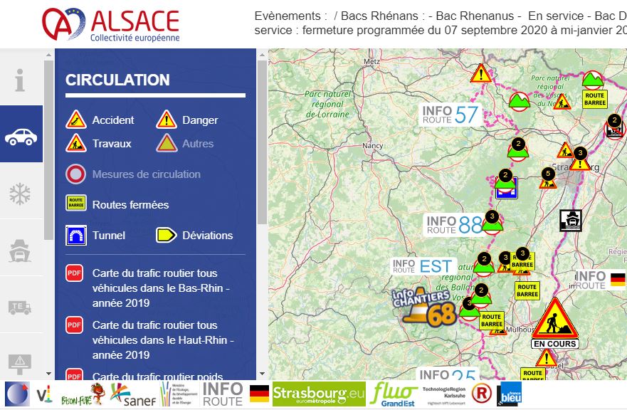 F_Bierry's tweet photo. ⚠️🚦[#ROUTES] C'est une étape importante à 46 jours de la #CollectivitéEuropéenneAlsace : les sites dédiés à l'info trafic 🚧 https://t.co/YAjKOwmkpV et https://t.co/pydcyYFKXe deviennent https://t.co/SAuZdsOVe5 ! #Alsace #CoEurAlsace @sdis67 @Prefet67 @PoliceNat67 @Gendarmerie https://t.co/M7732MBWDs