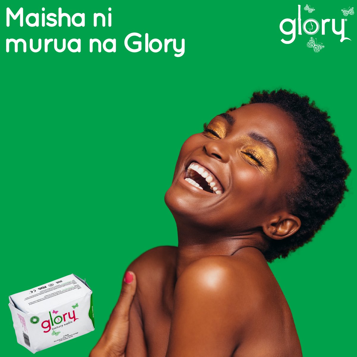 gloryofficialtz's tweet photo. Maisha ni murua, tabasamu wakati wote ukiwa na Pedi tiba asili za  Glory.

#pad #pads #sanitarypads #menstrualcycle #sanitarynapkins #napkin #glorysanitarynapkins #menstrualhealth #menstruation #menstrualhygiene https://t.co/CCazV0vIw0
