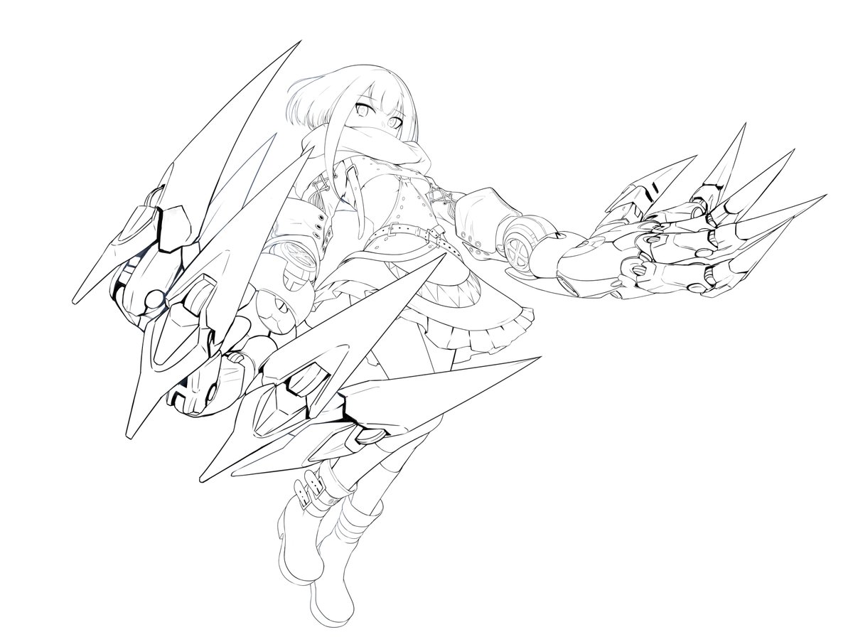 艤装は厚塗りです 皆さん線画と塗った後を見せてください 光沢ゑるふのイラスト 艤装は厚塗りです 皆さん線画と塗った後を見せてください 光沢ゑるふのイラスト