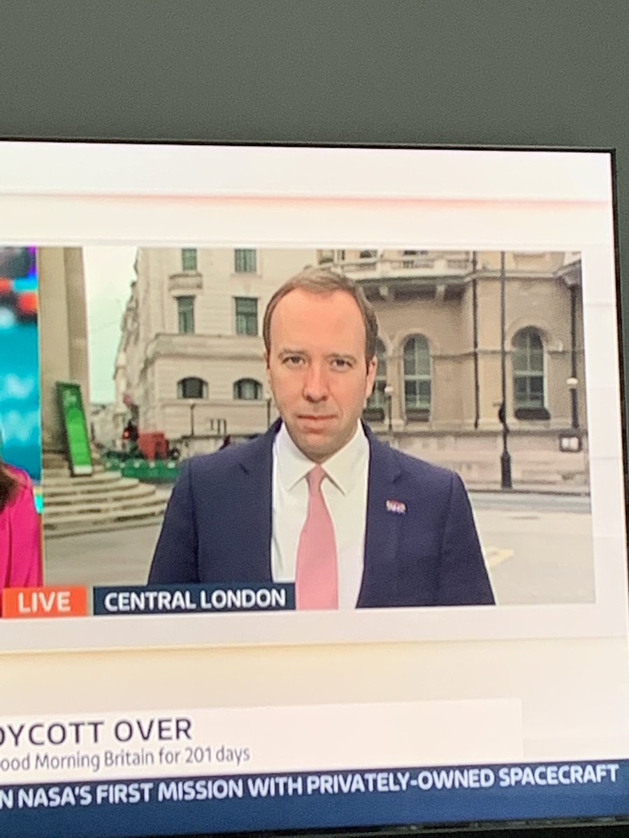 amyjae23's tweet photo. @MattHancock looks thrilled to be back on @GMB now his diary ‘will allow it’ 🙄 https://t.co/gL0pwIPerL