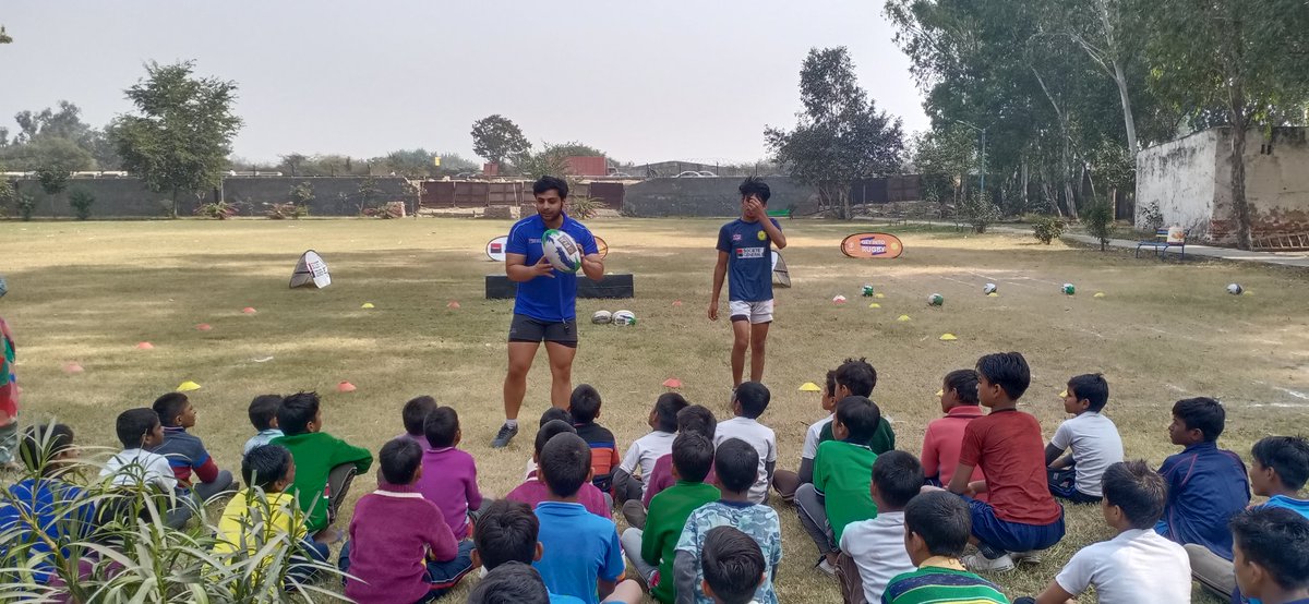 RugbyIndia's tweet photo. Rugby Builds Character!
On this Children's Day, Rugby India launched a #RugbyforChange rehabilitation program in the Children in Need of Care and Protection (CNCP) Home in Delhi.
#ImpactBeyond #PauseRestartReform #RugbyRehab @asiarugby @WorldRugby @SocGen_India https://t.co/J1rQv3NCtI