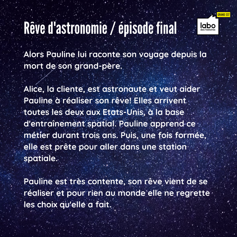 LaboGrandEst's tweet photo. #LundiCitation Aujourd'hui se clôture le récit "Rêve d'astronomie", imaginé par Emmie lors d'un stage d'écriture de contes. Alors, qu'avez-vous pensé des aventures de Pauline? https://t.co/0pIsFky13J