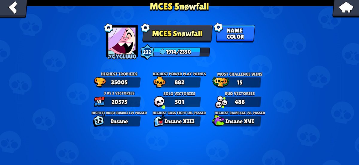 Snow_falll's tweet photo. 35 005 🏆
± 20 000 ⚔️
French Player 🇨🇵 | TOP 8 🇨🇵 | TOP 100 🌍
Un grand merci à @Rolex_BS @Fr0sT_bs @Granobs_ @0oItachio0 @Asap_the_noob @Mathiasboule @AlosBS pour ce petit rush !!! 😆
Merci du soutien aux viewers Twitch   👀
Season from 02/11/2020 to 16/11/2020 📅
40 Brawlers 🐝 https://t.co/x3qHy3pmUH
