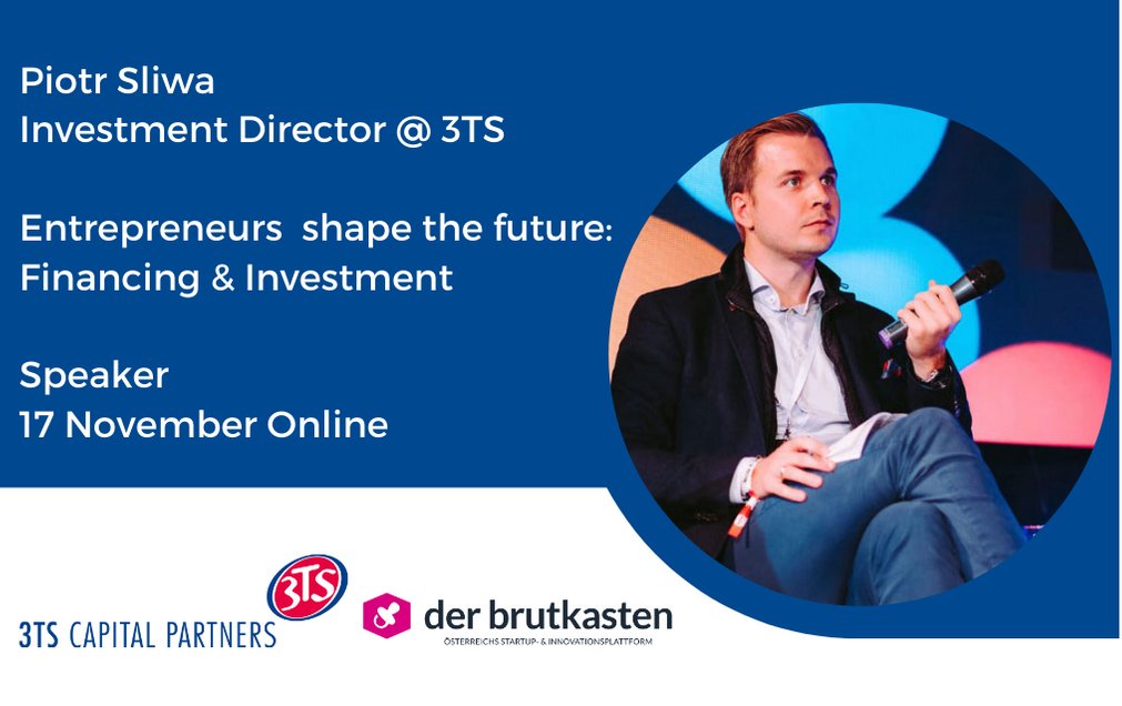 3TSCapital's tweet photo. Our Investment Director Piotr Sliwa will be talking at the @derbrutkasten KMU digital event roadshow tomorrow about financing options for SMEs and the impact of COVID-19 on the landscape. https://t.co/ydM5D81F1D 

#team #speaker #SMEs #venturecapital #growthcapital #privateequity https://t.co/xWF0l0hvt0