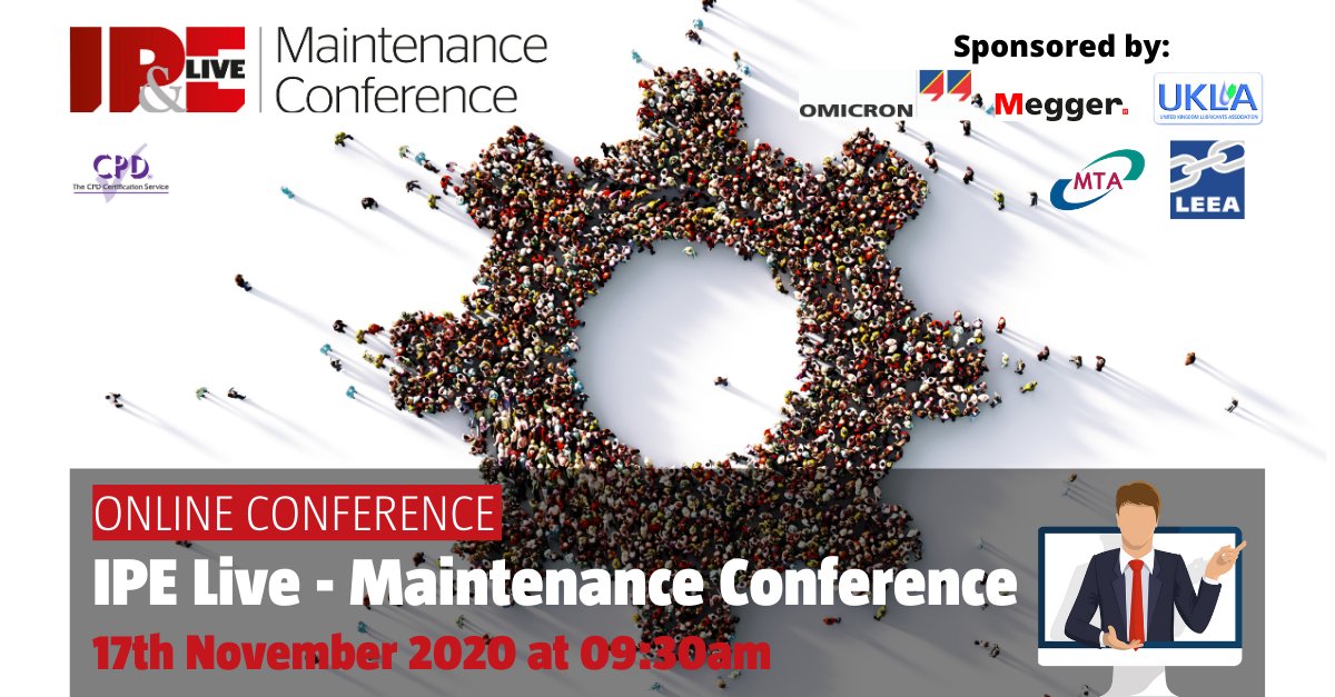 IPEmagazine's tweet photo. One day to go! Are you signed up for IPE Live!?#mainteance #reliability #predicitive #preventative #CPD https://t.co/BeTrMZm7tP https://t.co/URUgfOEs12