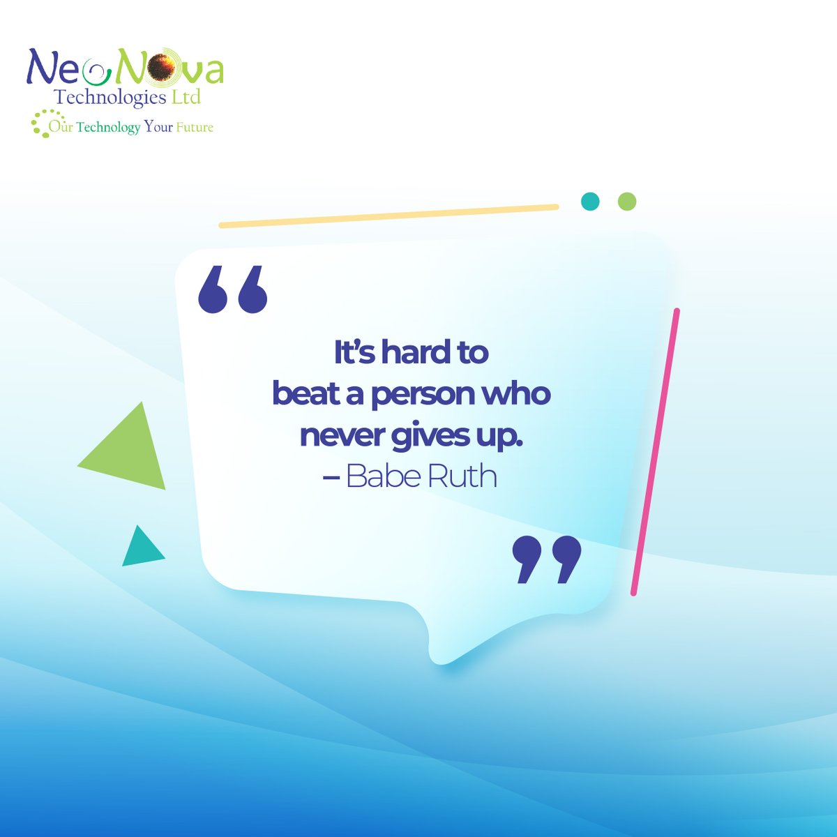 NeoNovaLtd's tweet photo. Never give up on your hustle! 
#MondayMotivation #NeoNovaTechnologies #BuildCreateShare https://t.co/AxApFRjrx4