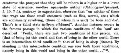 Logical extensions of dualities to triads w/the qualifying example of Indra making aware his peers of the theological importance of 3 in rites, famously instituting the 3rd pressing of Soma while other empiricists noted intermediate thirds: a 3rd 'breath', 'consciousness', 'men'.