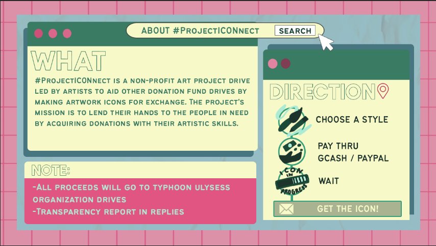 rynpng's tweet photo. ‼️PLS RT!‼️

Hello! Together with 20+ artists, we're launch a Art for a Cause Project for the victims of #UlyssesPH called #ProjectICONnect.

All proceeds will be donated to  the various donation drives. #commissionsopen [1/2] https://t.co/HgtaZoGtlC