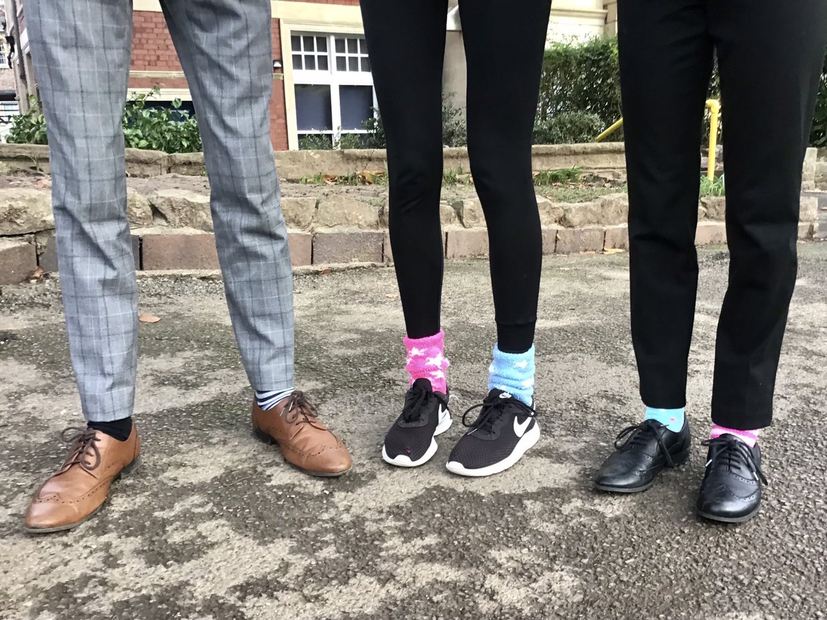 lukegdman's tweet photo. It’s #AntiBullyingWeek @cliftonhigh1877 - lots of pupils involved in #OddSocksDay as the community shows we are #UnitedAgainstBullying https://t.co/QYLvYuBCxY