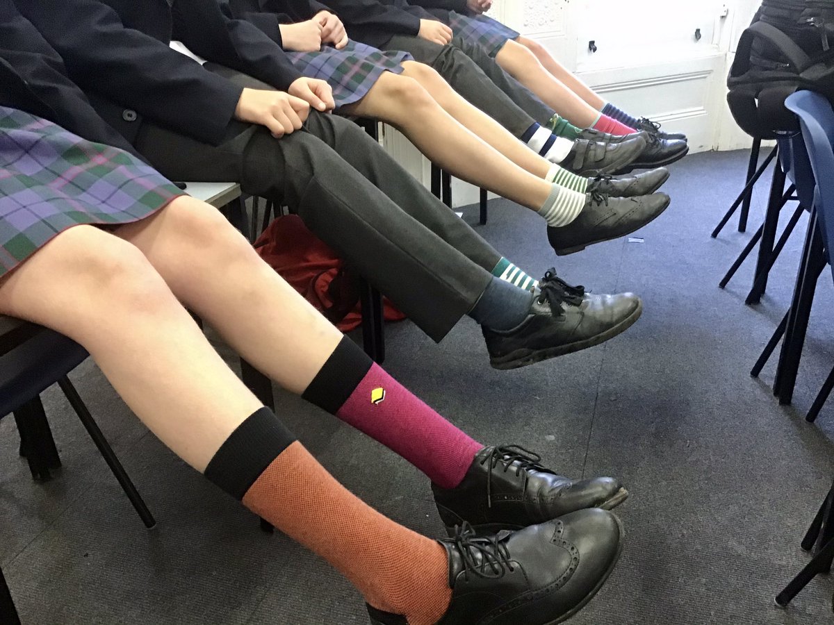 lukegdman's tweet photo. It’s #AntiBullyingWeek @cliftonhigh1877 - lots of pupils involved in #OddSocksDay as the community shows we are #UnitedAgainstBullying https://t.co/QYLvYuBCxY