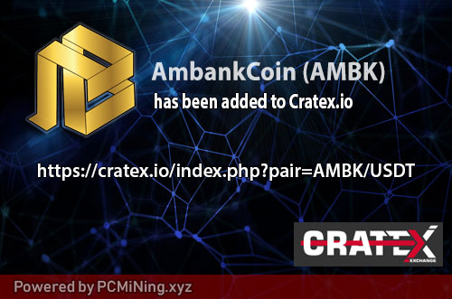 Cratex_Exchange's tweet photo. 🔥AmbankCoin ($AMBK) has been added to https://t.co/4p1sd0MaqA...
https://t.co/e3mETuy9ez 📈
@ambankcoin
#AMBK #USDT #cryptocurrency #tokens #ERC20 #Crypto #blockchain https://t.co/ClKmGlnz5E