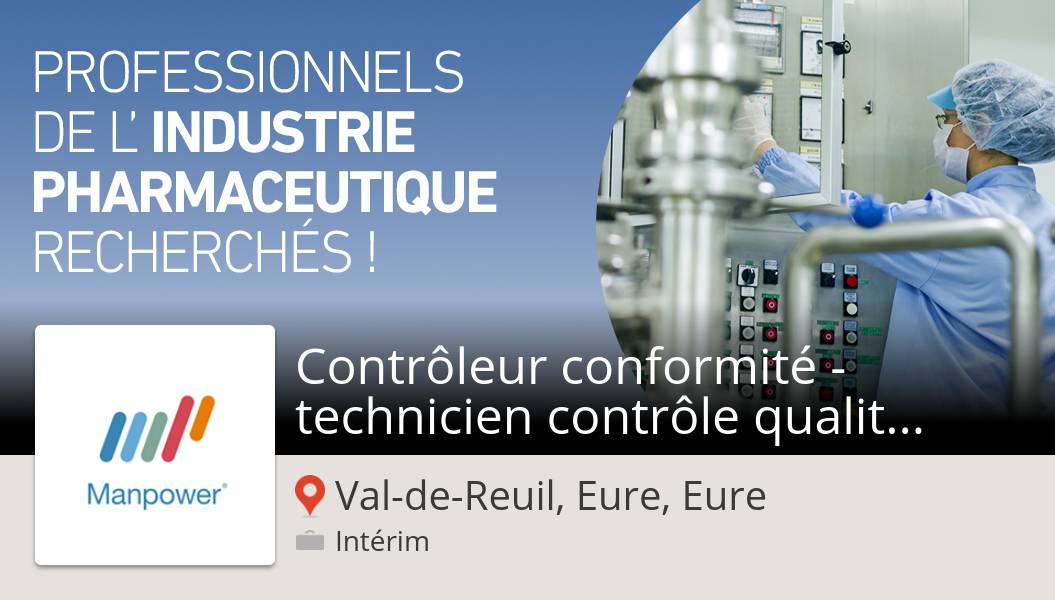 bance_marie's tweet photo. Besoin d'un Contrôleur conformité - #technicien contrôle #qualité (H/F) #ValdeReuilEureEure chez #ManpowerFrance. Postulez dès maintenant! #job https://t.co/IRUazJ9SGp https://t.co/7POCcCzSNd
