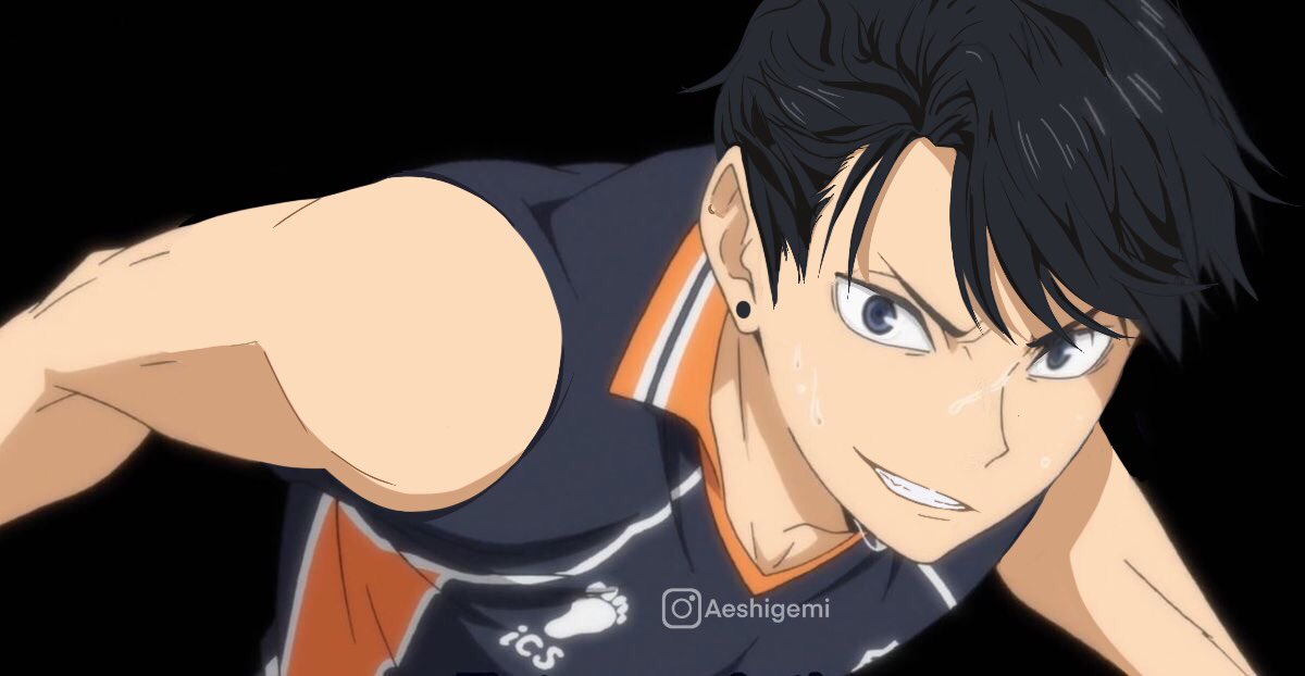 aeshigemi's tweet photo. I did Kageyama again but today I did sleeveless Kags with wavy hair 😳❤️ https://t.co/KpIWyi3yVf