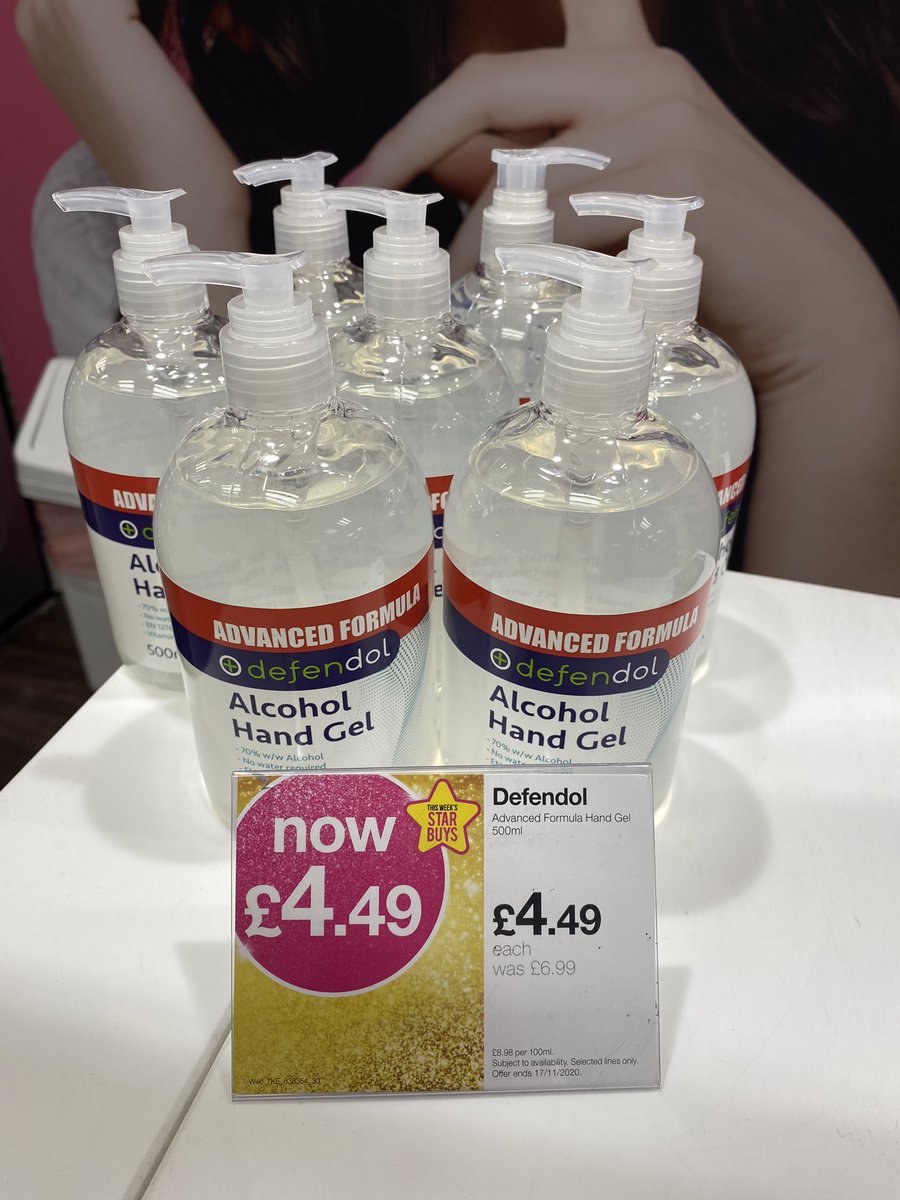SDRedhill's tweet photo. ‼️ Hand Gel ‼️ 

We have plenty of hand sanitizer here at Superdrug, and it’s even better when it’s on special offer!! 

Like our So Hand Gels for just 99p
And Defendol Hand Gel for just £4.49 ⭐️ 

#Handgel #HandSanitizer #Uk #Redhill #Surrey #Superdrug #Deals @BelfryShopping https://t.co/6rPSQm74xy