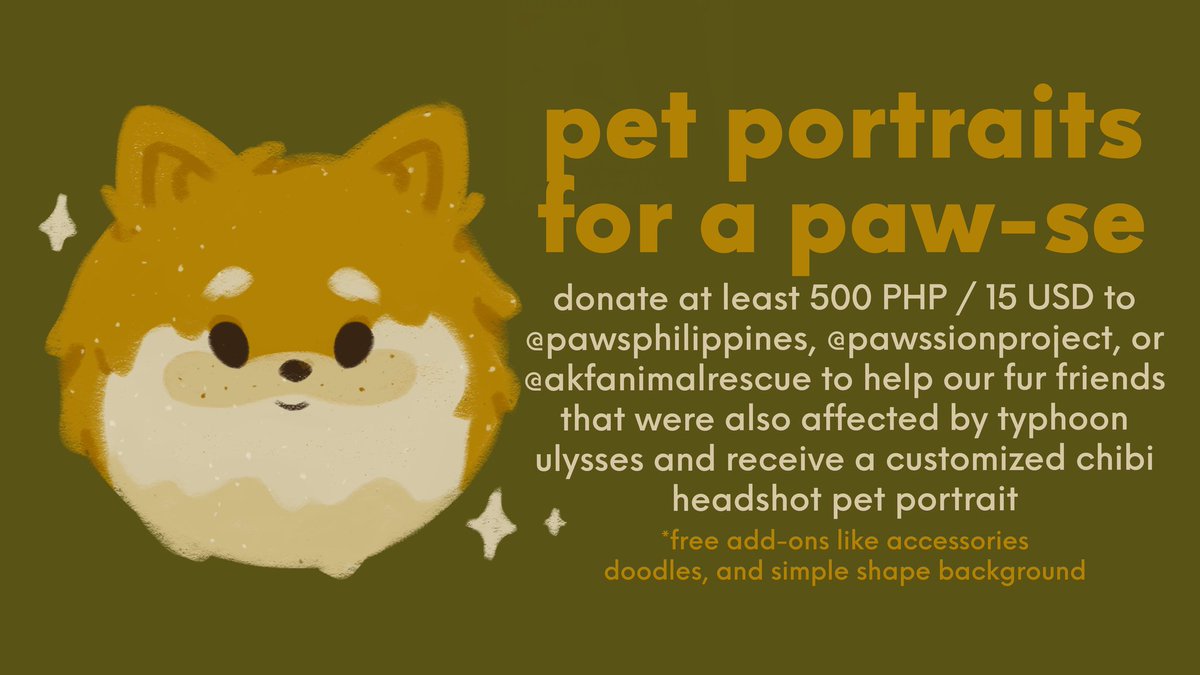 artsbylex's tweet photo. opening 10 slots for my chibi portrait icon commissions to help fund donation drives for the victims of typhoon ulysses. 

100% of the proceeds directly goes to the chosen donation drive.

a rt is already a big help! 🤍 https://t.co/Fx1vogr3AA