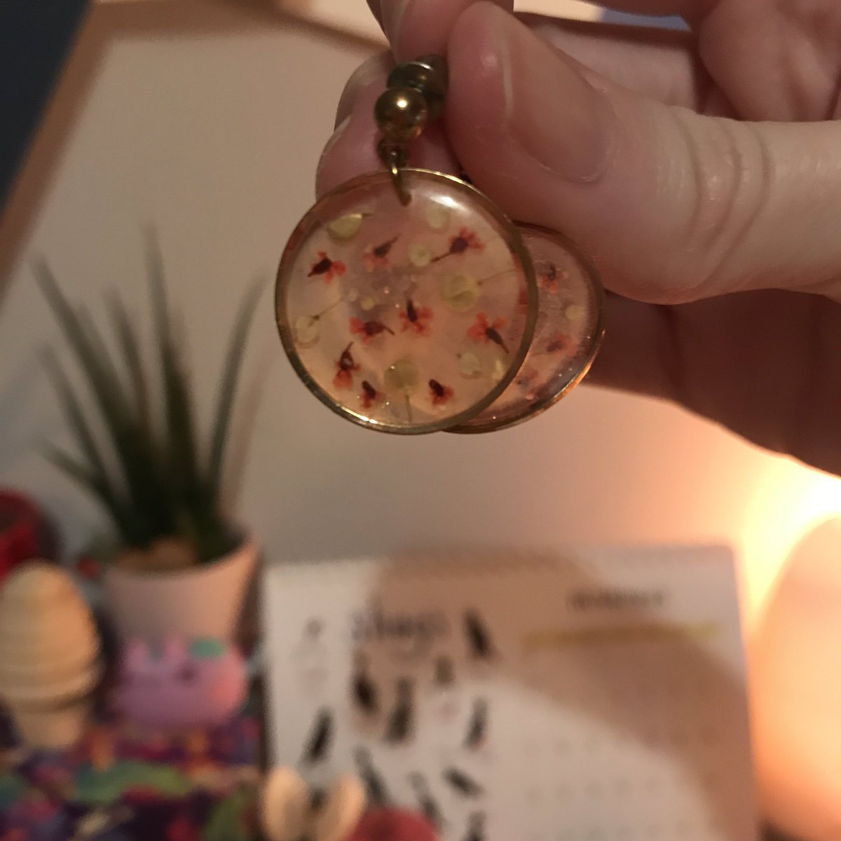 These little delicate ones were a Christmas gift from my parents last year, from Akimade! They’re so beautiful, big fan of botanical jewellery so these are right up my street!  http://akimade.etsy.com 