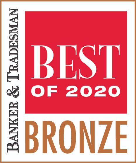 Thrilled to be recognized by <a href="/BankerTradesman/">Banker & Tradesman</a> in its Annual Best of … survey. Thanks to all who voted for us!