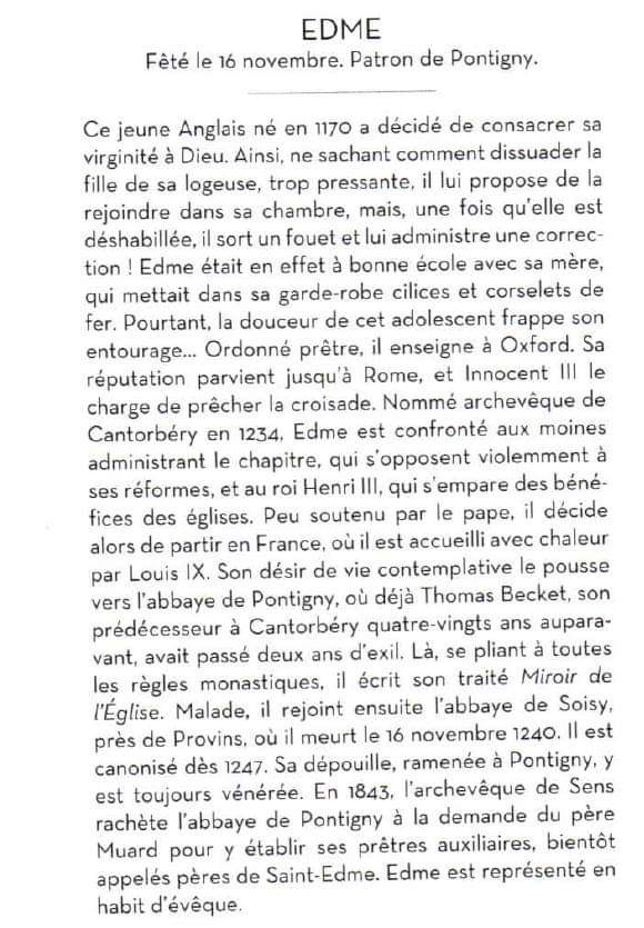 Catholique13's tweet photo. 16 novembre : saint #Edme
https://t.co/TkW204qp5u
#Pontigny https://t.co/Np6YNIDN1W