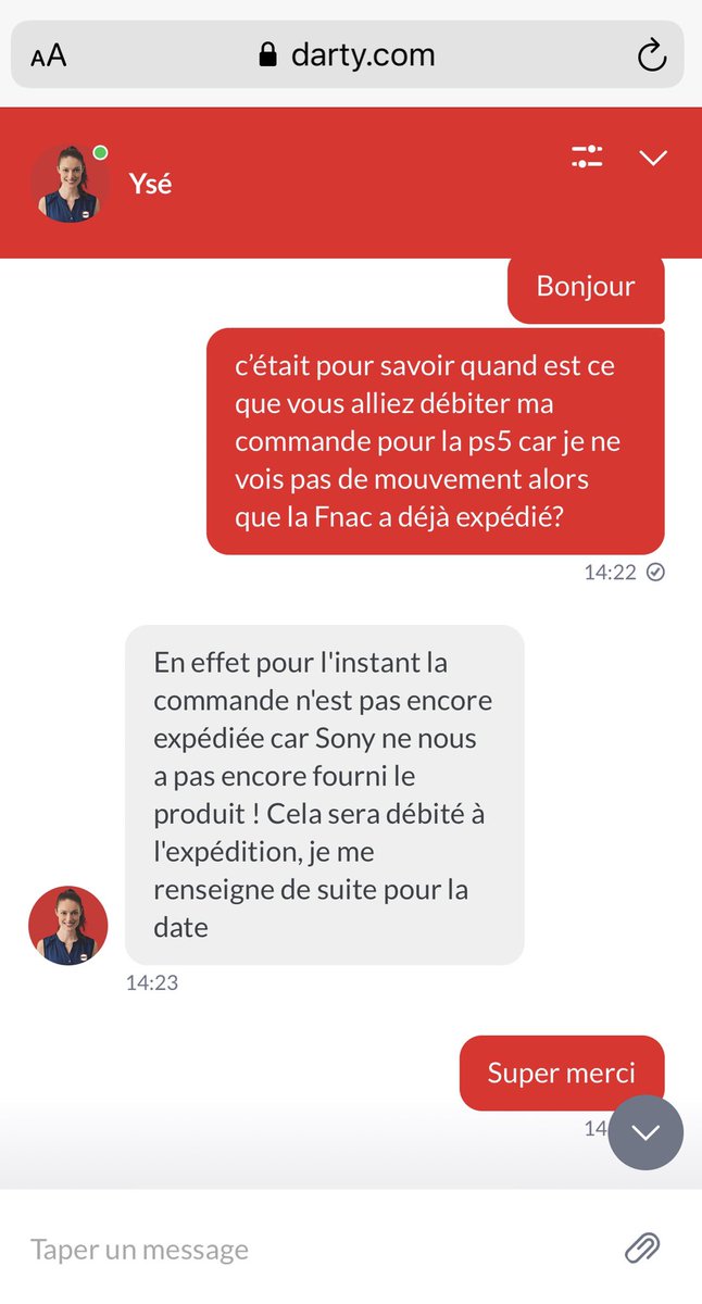 jaggle31's tweet photo. @Darty_Officiel @PlayStationFR Bon là je pense que c’est mort pour le DAY ONE PS5... https://t.co/rbDSf3KA4D