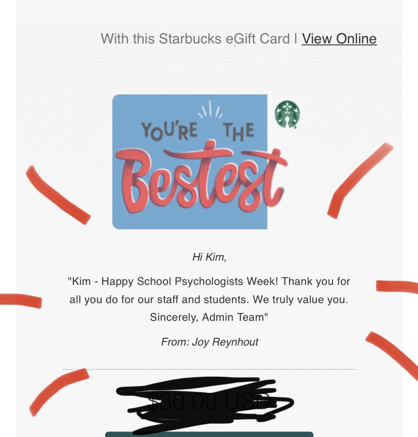 KimThePsych's tweet image. I’ve been spoiled again for School Psychology Awareness Week! Thank you to my @SweetAppleES team for making my day. In my biased opinion, I really have the best schools!! ❤️❤️ #SPAW2020