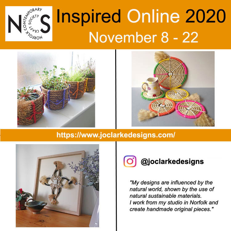 NCCSCreatives's tweet photo. Functional and decorative pieces using natural fibre rope basketry techniques. 
See the full range of Jo's work here:
https://t.co/bvZTcEe72M

#contemporarybasketry
#sustainableweaving
#handmadechristmasuk https://t.co/WlGPU2jp9U