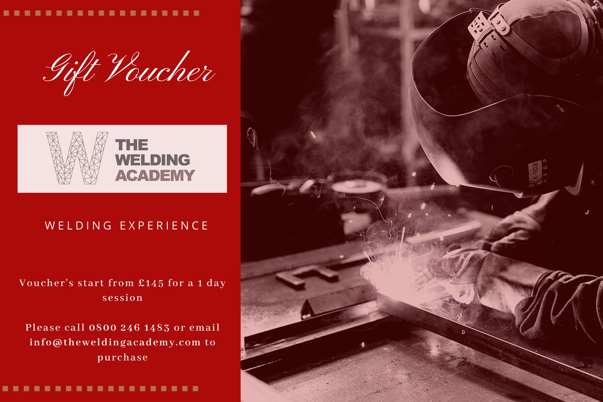 Welding_Academy's tweet photo. The Welding Academy are now offering gift experience vouchers. Why not surprise a loved one this Christmas. https://t.co/rJJ7u5OvbW