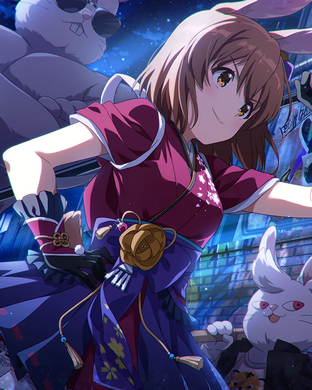 imas_ml_visual's tweet image. ウサギたちの夜 萩原雪歩