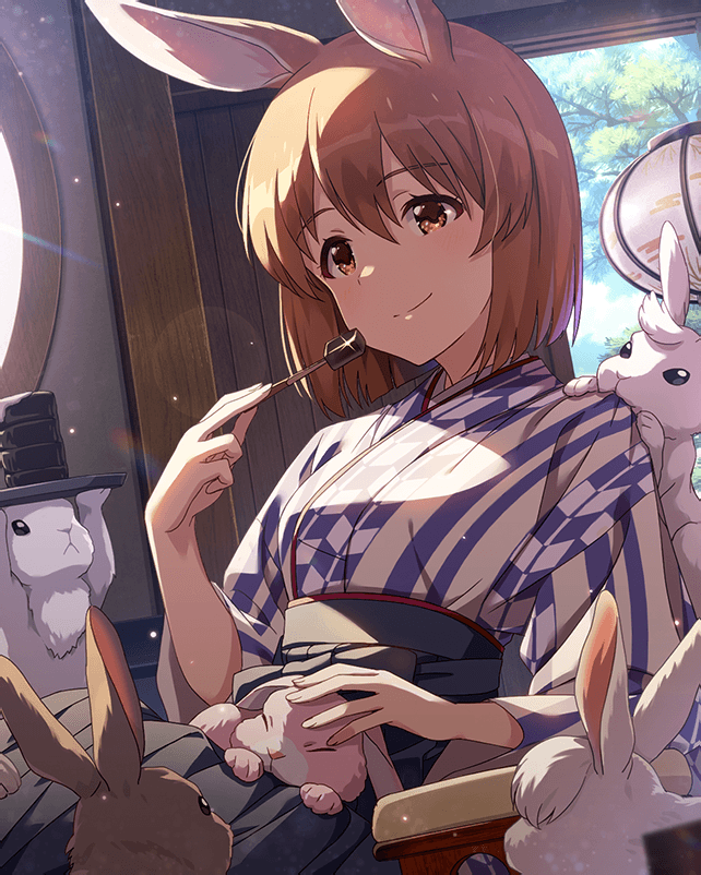 imas_ml_visual's tweet image. ウサギたちの夜 萩原雪歩