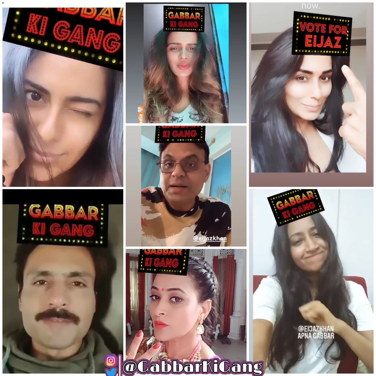 Many Celebrities Came in Support of @eijazkhan 

U too can do by using #InstagramFilter

And Tag us , we will post your video/Photo 

#GabbarKigangEdit #Eijazkhan #EijazIsTheBoss