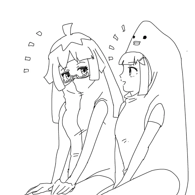 ガールズトークならぬ受肉トークをするadanasuちゃんと白芭ちゃん
なんで描いたのかどういうシチュエーションなのかさっぱりわからぬ?
#受肉ちゃん 