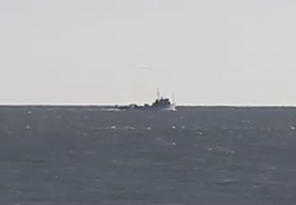 WarshipCam's tweet photo. TSV-2 Hugo special vessel leaving Little Creek, Virginia- November 16, 2020 #tsv2 #hugo https://t.co/773mIXhNa2