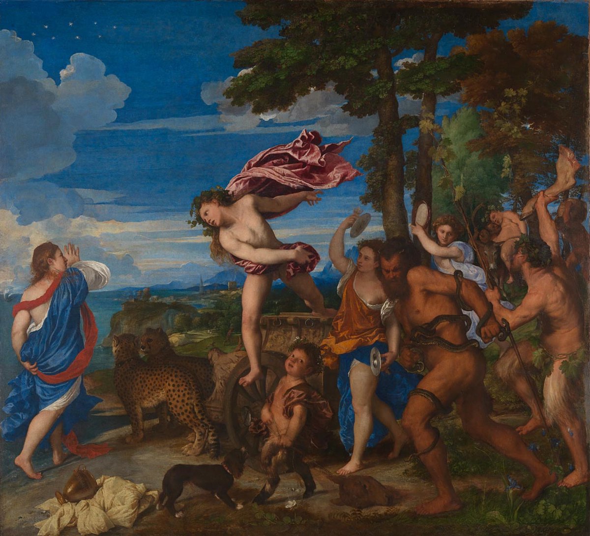 Transport yourself to a Greek Island at sunrise with Titian's 'Bacchus and Ariadne' as part of 'Moving Pictures' at 4pm (GMT) today on <a href="/BBCRadio4/">BBC Radio 4</a> with <a href="/cathyfitzg/">Cathy FitzGerald</a>: bbc.in/2IqqtXP

While you listen, zoom into the painting with <a href="/googlearts/">Google Arts&Culture</a>: bbc.in/2IpwdAH