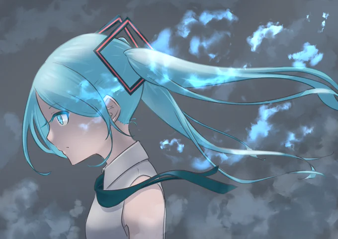 最近初音ミクの良曲たくさん見つけたので描きたくなったマイノリティボイス、フォトンブルー、w/o U、キラークイーンこのあたりがお気に入りずっと聞いていられる 