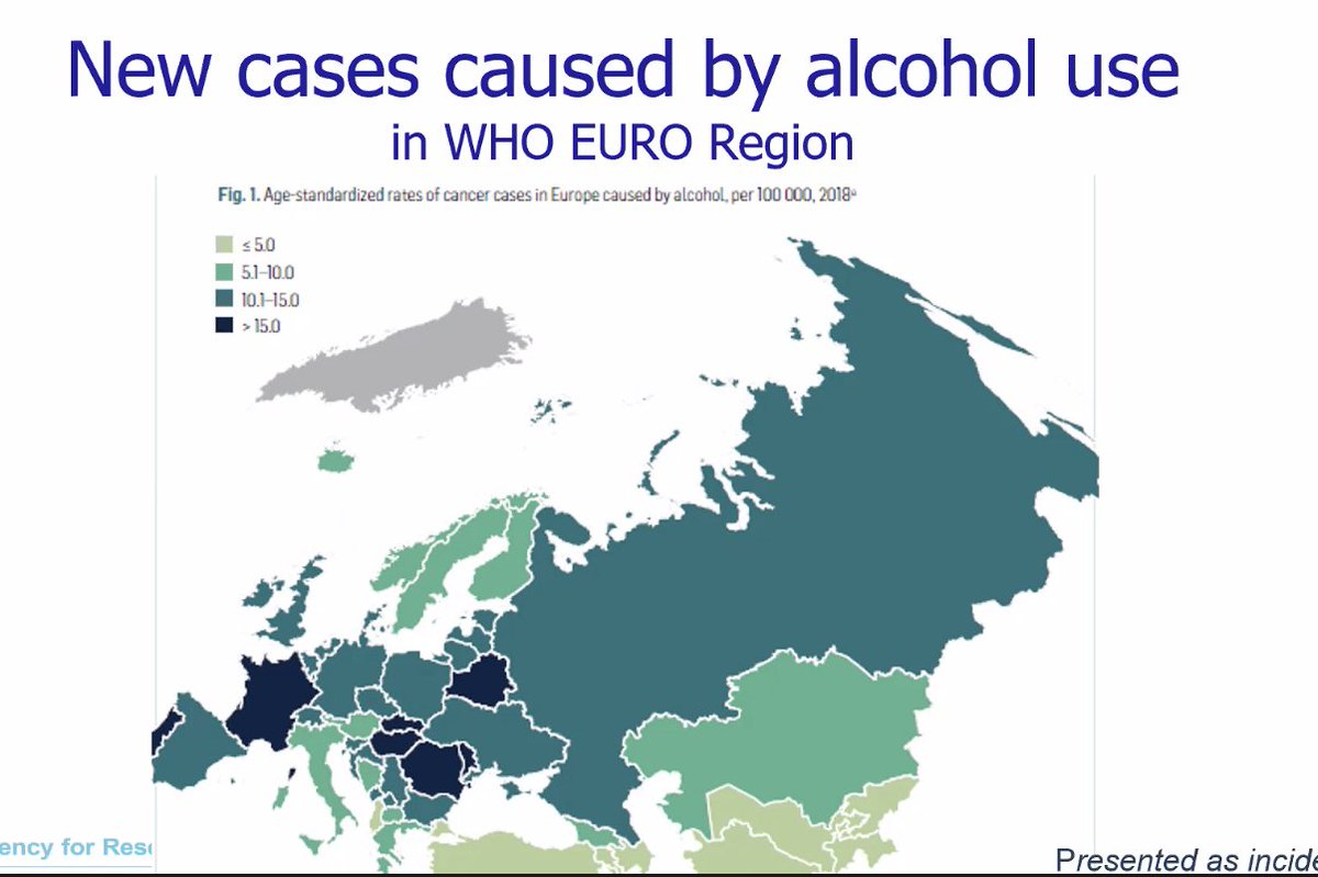 cancernurseEU's tweet photo. How is your country doing? We can see a sometimes surprising correlation between alcohol consumption and cancer across Europe #AlcoholAwarenessWeek #alcoholandcancer What messages do #cancernurses give patients in relation to alcohol? @IARCWHO @EUROCAREBRUSSEL https://t.co/KG46BBWhCT