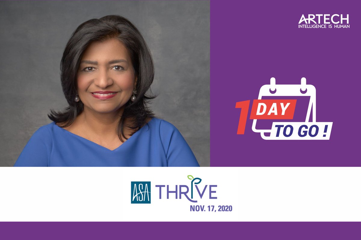 Artech_LLC's tweet photo. We’re excited to be a part of the ASA Thrive conference, featuring our CEO Ranjini Poddar. Join in, as she &amp; members of the panel, discuss strategies to propel a staffing career. 
  
Click here to register: https://t.co/TgFy33mZyi 
 
#womeninstaffing #thoughtleadership https://t.co/pYvybYsdnK