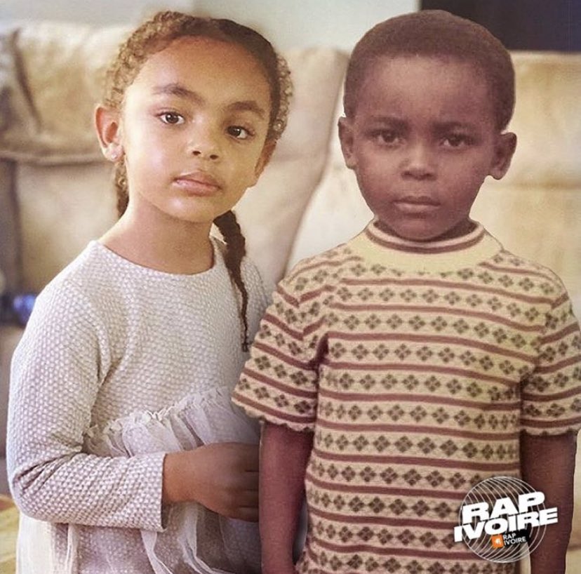 miderline123's tweet photo. La fille de kaaris et kaaris quand il était petit. On dirait sa jumelle https://t.co/7sA3z7C6WI