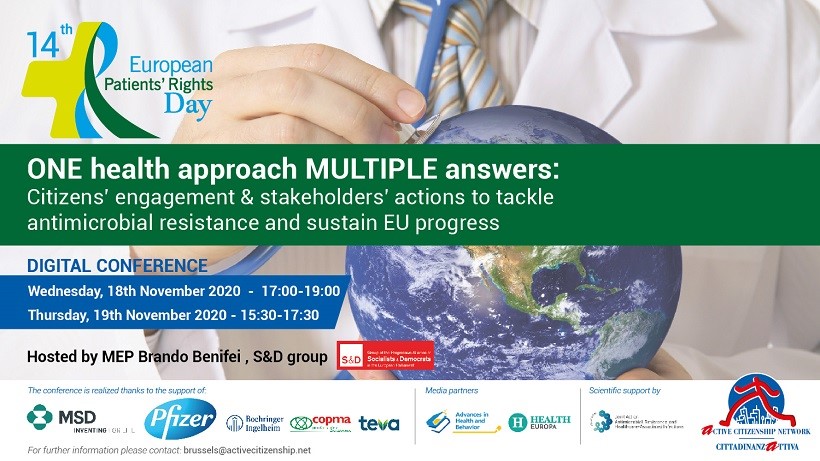 activecitnet's tweet photo. Thanks Floriana Cimmarusti @safefoodeurope, @nedamk @IAPOvoice, Jo Maes #EPECS, @waaarcarlet #WAAAR for joining us to discuss about #AntimicrobialResistance during the #EuropeanPatientsRightsDay 2020. #AMR #EPRD2020
Register here 👉https://t.co/14L6nFHXiu
@marianovotta https://t.co/Nj5NQBkeQC